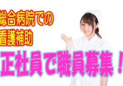 ☆介護福祉士必見！ボーナスありのお仕事です♪病院での看護助手を募集中♪未経験の方もお気軽にご応募ください♪【豊中市】【正社員】【ID：1360-toy-kf-s-s】 イメージ